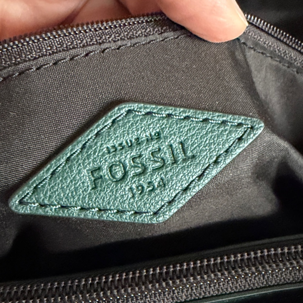 Fossil Green Leather Satchel - Picture 8 of 8